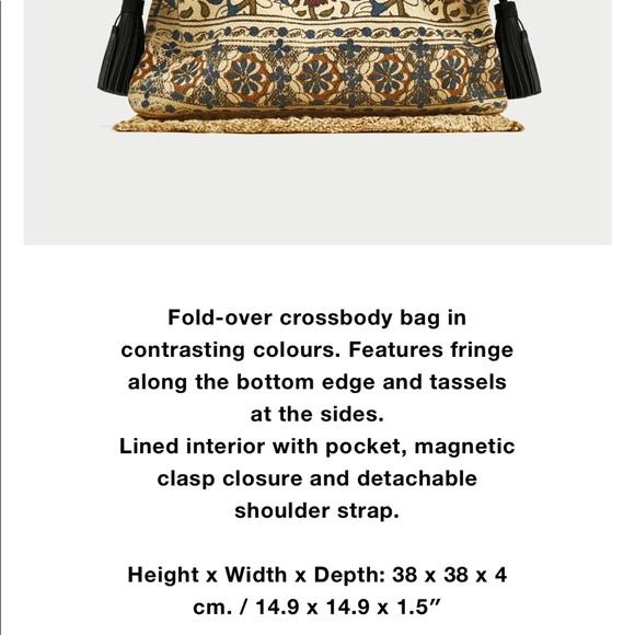 Hot style Fabric Envelope Bags With Tassels, NWT - Picture 3 of 7